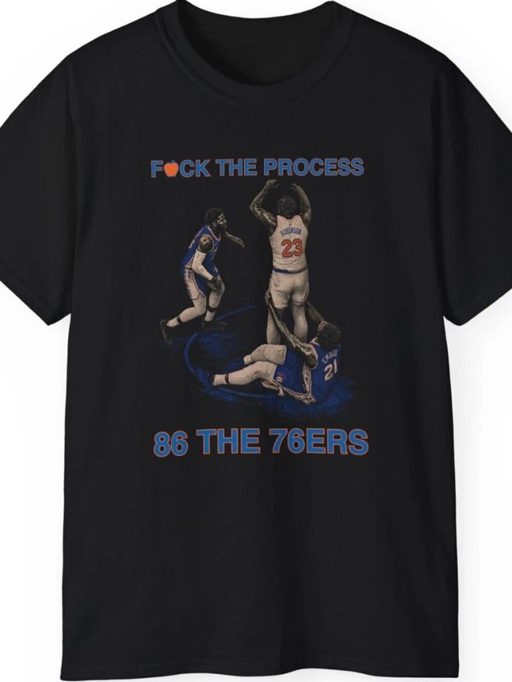 New York Knicks Process Robinson Retro Basketball Fan Graphic Gift Art T-Shirt